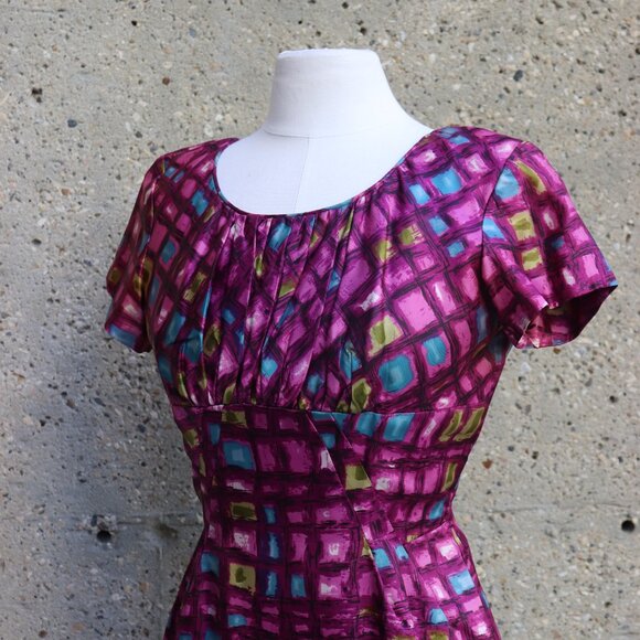 1950s purple dress and matching jacket - Picture 7 of 13